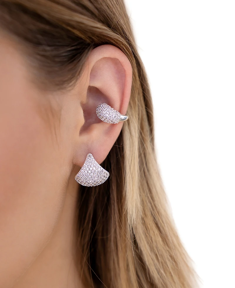 Ettika Pave Cuff Earrings