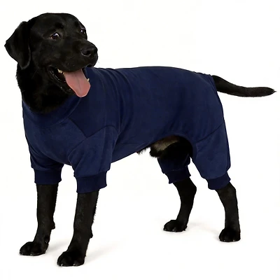Aronkl Dog Fleece Pajamas with High Collar for Warmth and Comfort