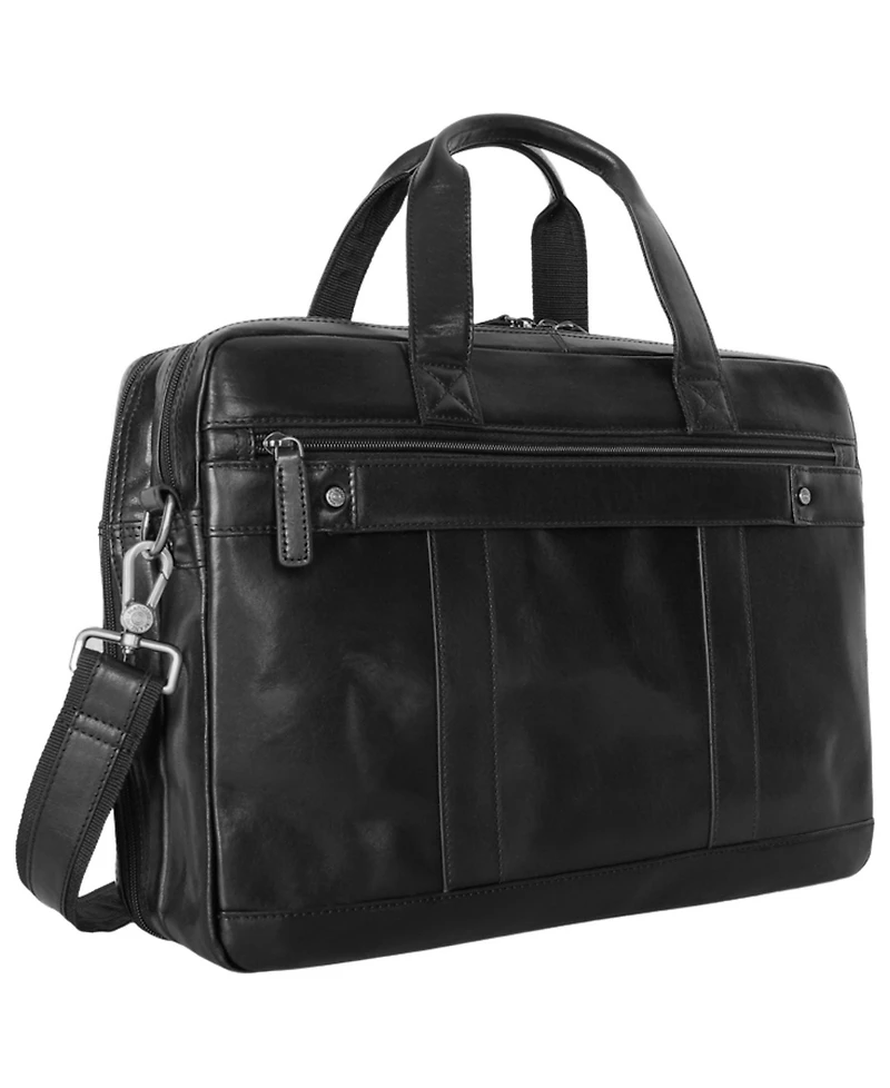 Mancini Men's Leather Laptop Briefcase