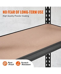 Rainsken Storage Shelving Unit, 5-Tier Adjustable Metal Storage Shelves, Heavy Duty Organizer Rack for Pantry, Basement