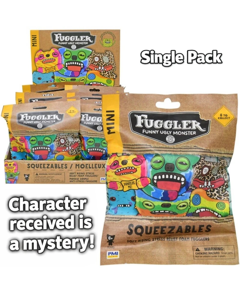 Fuggler Zuru Collectible Figures 4 Inch Squishy Random
