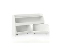 Slickblue Wooden Kids Bookcase and Toy Organizer with 2 Drawers