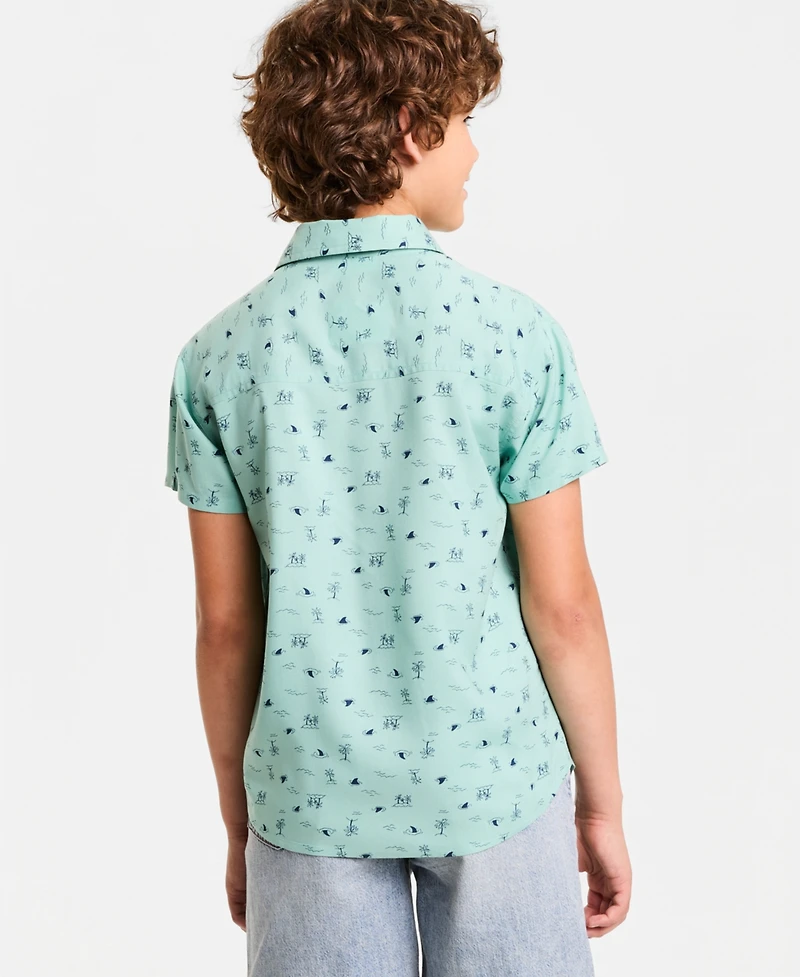 Epic Threads Boys' Xs-xl Beach Shirt, Macy's Exclusive