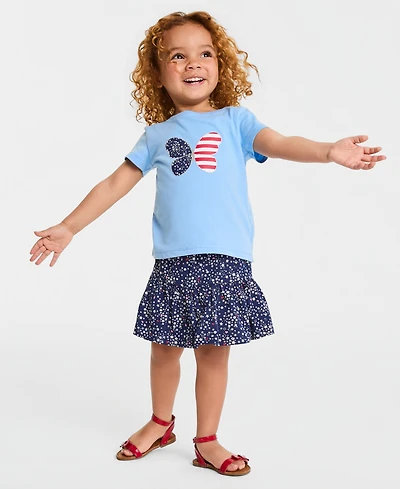 Epic Threads Girls' Toddler 12M-5T Stars & Stripes Butterfly T-Shirt, Macy's Exclusive