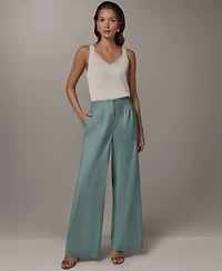 Donna Karan New York Women's Pleated Wide-Leg Pants