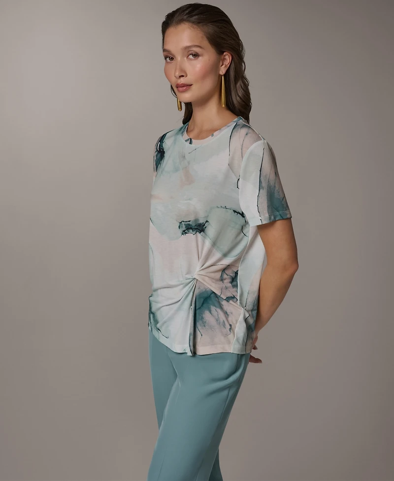 Donna Karan New York Women's Short-Sleeve Crew Neck T-Shirt