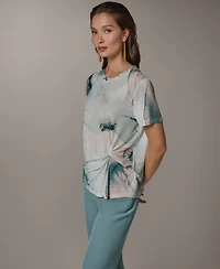 Donna Karan New York Women's Short-Sleeve Crew Neck T-Shirt