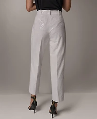 Donna Karan New York Women's Sequin Embroidered Pants