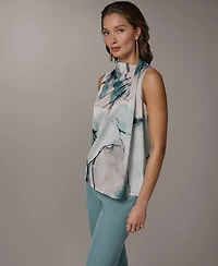 Donna Karan New York Women's Cowl Neck Sleeveless Top