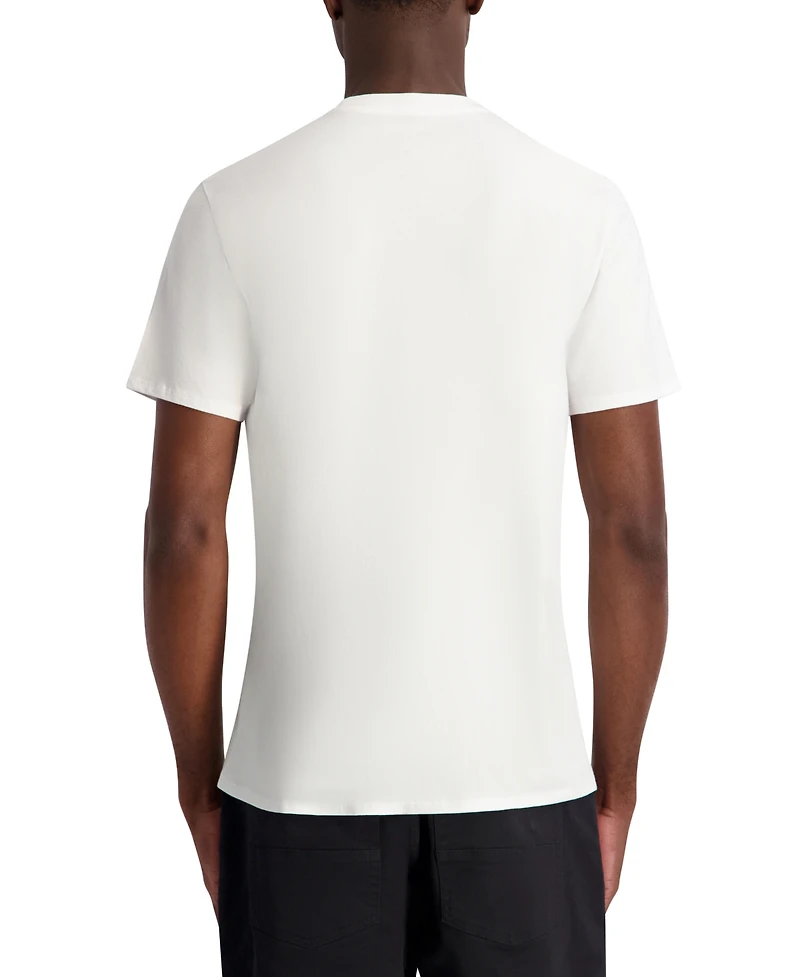 Karl Lagerfeld Paris Men's Regular-Fit Short-Sleeve Embroidered T-Shirt
