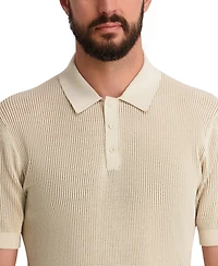 Karl Lagerfeld Paris Men's Short-Sleeve Regular-Fit Polo Sweater