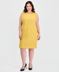 Kasper Plus Sleeveless Sheath Dress