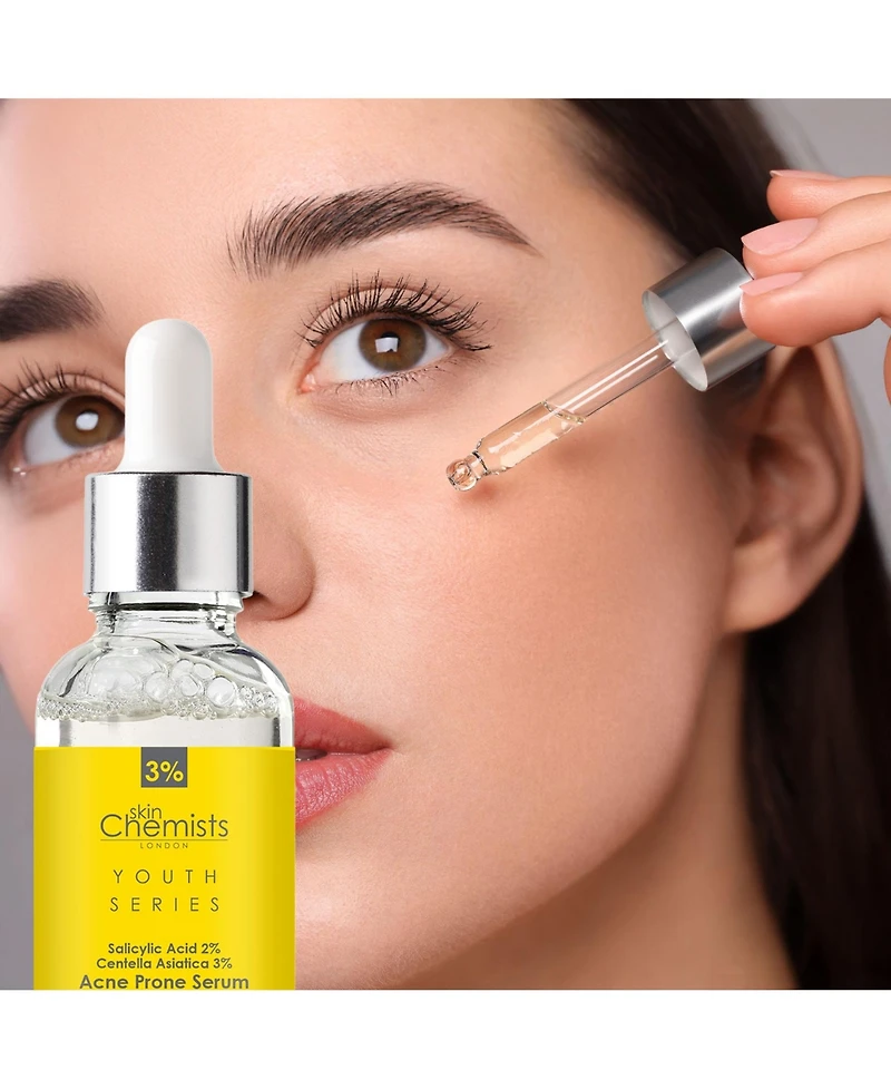 skinChemists Anti-Aging Acne Prone Serum Salicylic Acid 2%, Centella Asiatica 3% 30ml