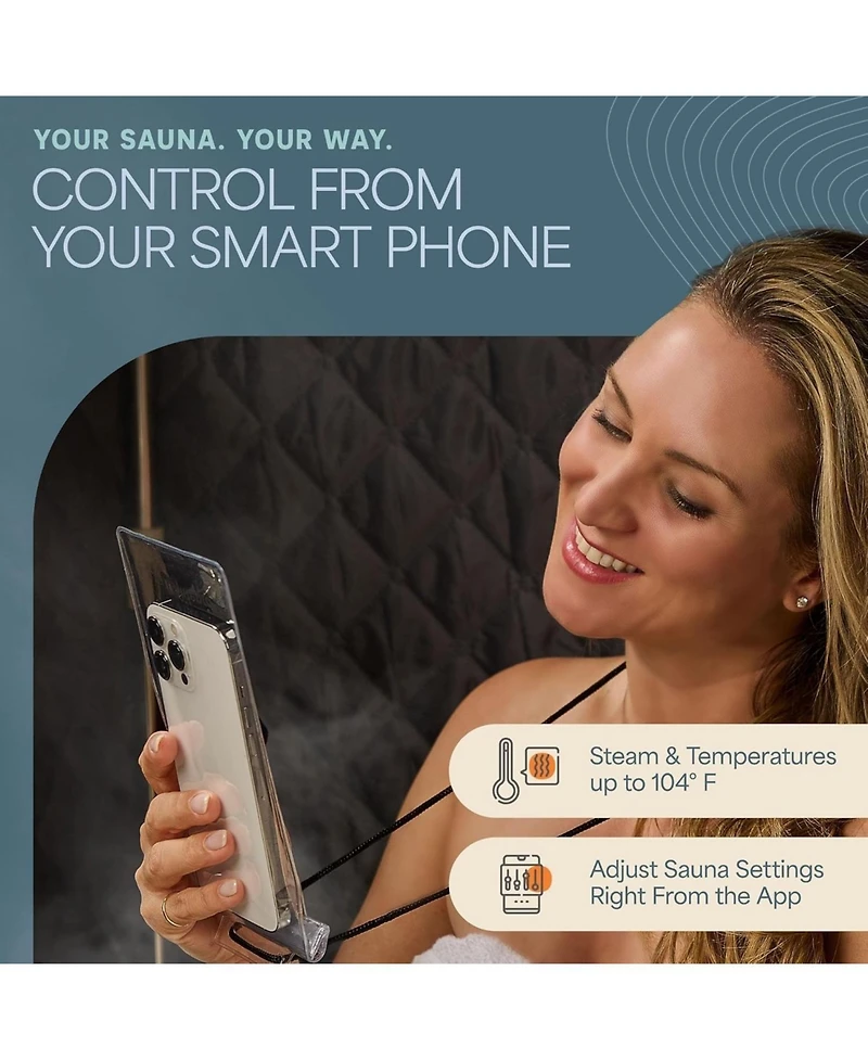 LifePro Revivify Mini Portable Sauna Box – Foldable Personal Steam Sauna Tent for Home Use with Adjustable Heat & Timer – Includes Chair