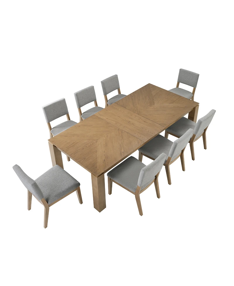 Selby 9-Pc. Dinning Set (1 Dining Table + 8 Chairs)