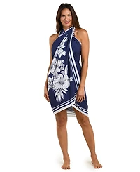 La Blanca Women's Mariner Blooms Printed Cover-Up Pareo