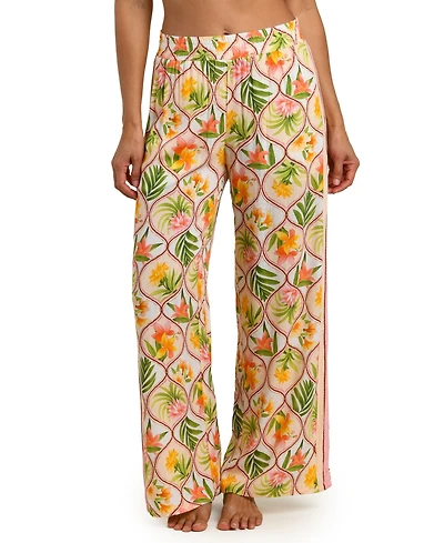 La Blanca Women's Palm Nouveau Wide-Leg Cover-Up Pants