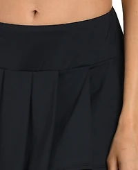 La Blanca Women's Island Goddess Pleated Swim Skirt