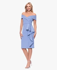 Xscape Women's Off-The-Shoulder Midi Dress