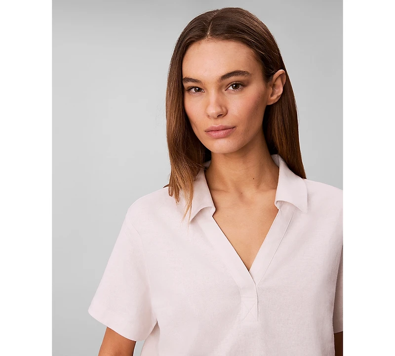 Calvin Klein Women's Blend Short-Sleeve Polo T-Shirt