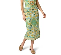 Adrianna Women's Strapless Printed Midi Dress