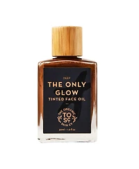The Organic Skin Co. Only Glow Tinted Face Oil (Deep), Organic Hydrating Tinted Moisturizer & Bronzer, 1 fl oz