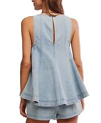 Free People Women's Sleeveless Top and Shorts, 2-Piece Set