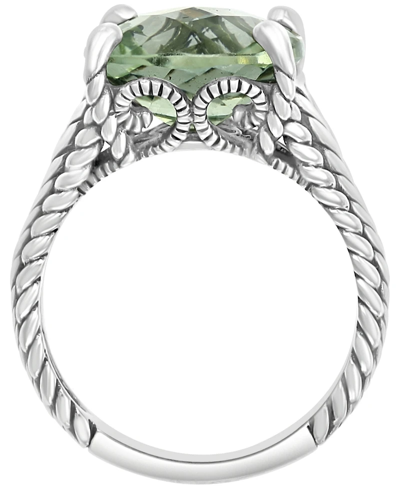 Effy Collection Green Amethyst Ring (5-3/8 ct. t.w.) in Sterling Silver