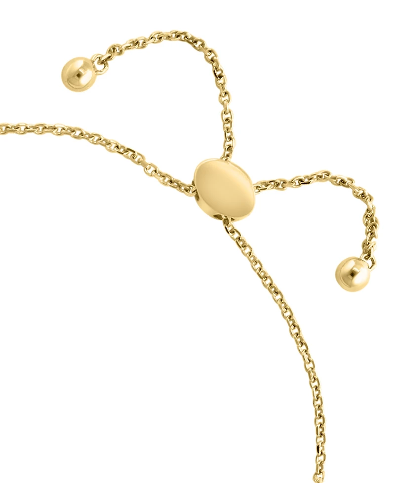 Effy Collection Malachite, Onyx & Diamond (1/10 ct. t.w.) Bracelet in 14k Yellow Gold