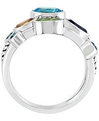 Effy Collection Diamond (1/20 ct. t.w.) and Multi-Gemstone (2-3/8 ct. t.w.) Ring