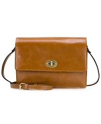 Patricia Nash Livana Small Vintage Distressed Leather Crossbody Bag