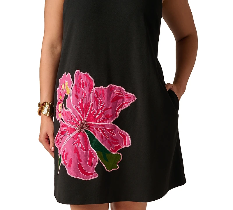Adrianna Plus Crewneck Mini Dress