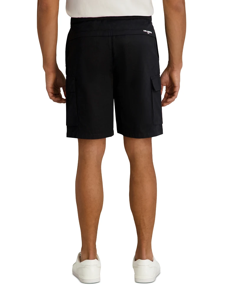 Karl Lagerfeld Paris Men's Regular-Fit Cargo Shorts