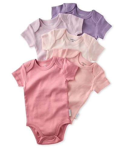 butterblu Baby Boys' or Girls' Short-Sleeve Bodysuit, 5-Pack