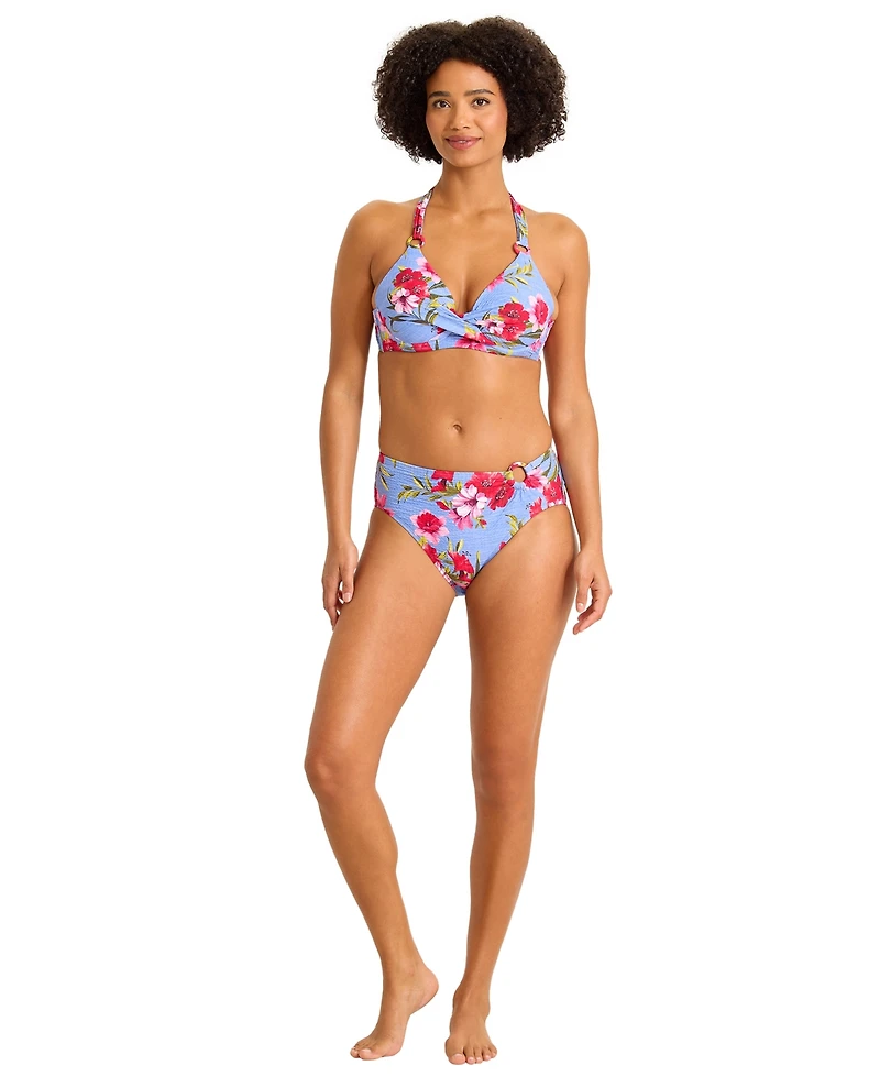 Tommy Bahama Women's V-Neck Chambray Swim Top