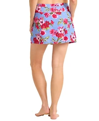 Tommy Bahama Women's High-Waist Pull-On Chambray Skort