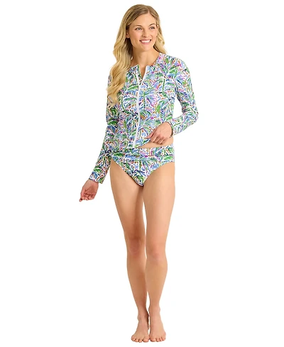 Tommy Bahama Women's Long-Sleeve Zipper Rashguard