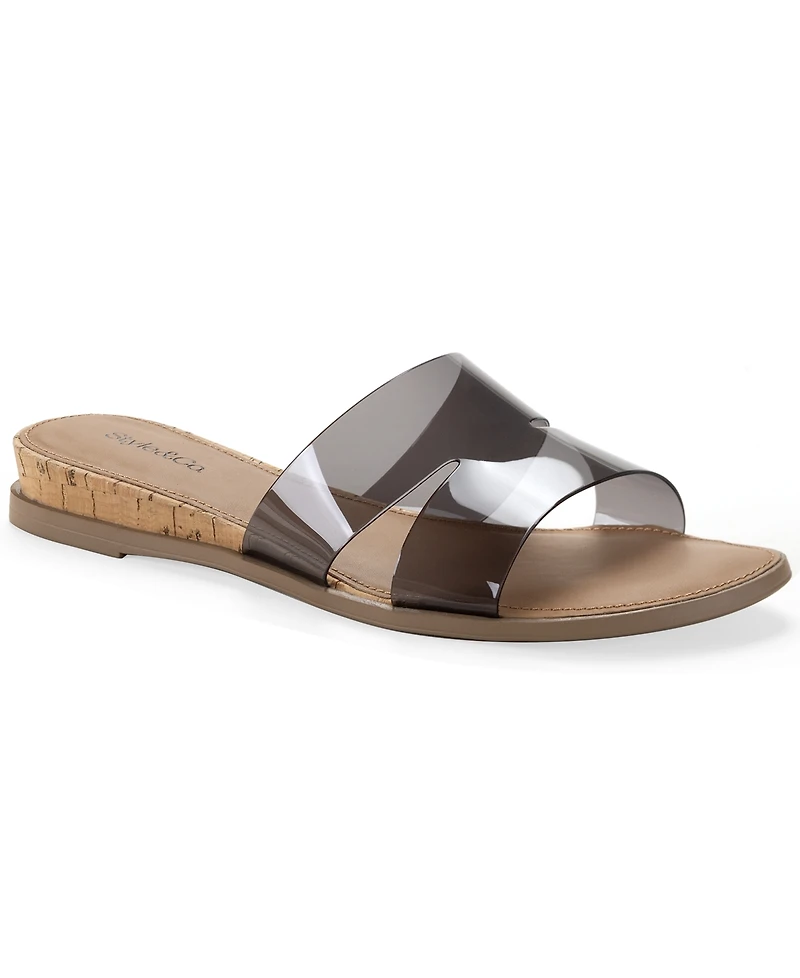 Style & Co Women's Emmaa Vinyl Two Band Flat Sandals, Macy's Exclusive