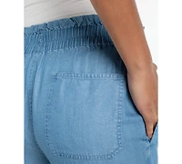 Liverpool Los Angeles Women's Cinch Waist Wide-Leg Pants