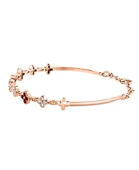 Lali Jewels Ruby (1/2 ct. t.w.) & Diamond (1/3 ct. t.w.) Bangle Bracelet in 14k Rose Gold