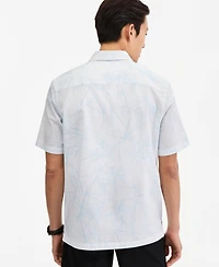 Alfani Men's Danny Abstract Print Short-Sleeve Button-Up Shirt, Macy's Exclusive