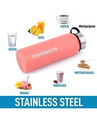 Hydration Nation Thermo Stainless Steel Vacuum Insulated Water Bottle
