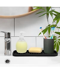 Silicone Sponge Holder for Kitchen Sink - Flexible Multipurpose Soap Tray Organizer