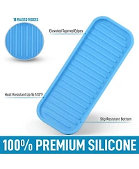 Silicone Sponge Holder for Kitchen Sink - Flexible Multipurpose Soap Tray Organizer