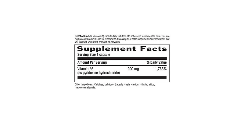 Country Life Vitamin B-6 ,100 Mg ,90 Caps