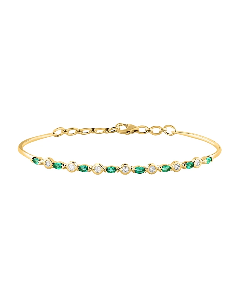 Lali Jewels Sapphire (3/4 ct. t.w.) & Diamond (1/5 ct. t.w.) Tennis Bracelet in 14k White Gold (Also in Ruby and Emerald)