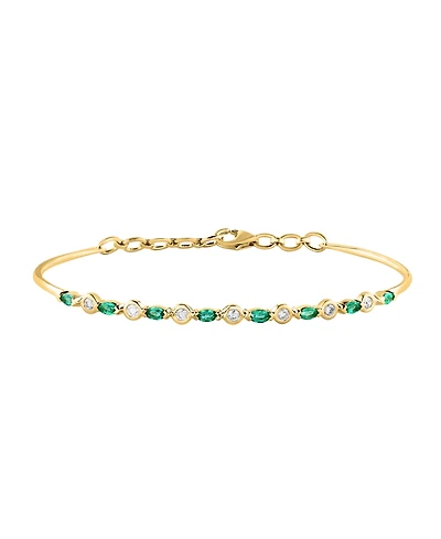 Lali Jewels Sapphire (3/4 ct. t.w.) & Diamond (1/5 ct. t.w.) Tennis Bracelet in 14k White Gold (Also in Ruby and Emerald)