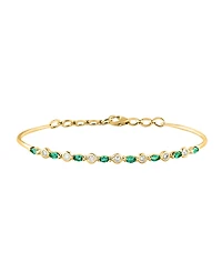 Lali Jewels Sapphire (3/4 ct. t.w.) & Diamond (1/5 ct. t.w.) Tennis Bracelet in 14k White Gold (Also in Ruby and Emerald)