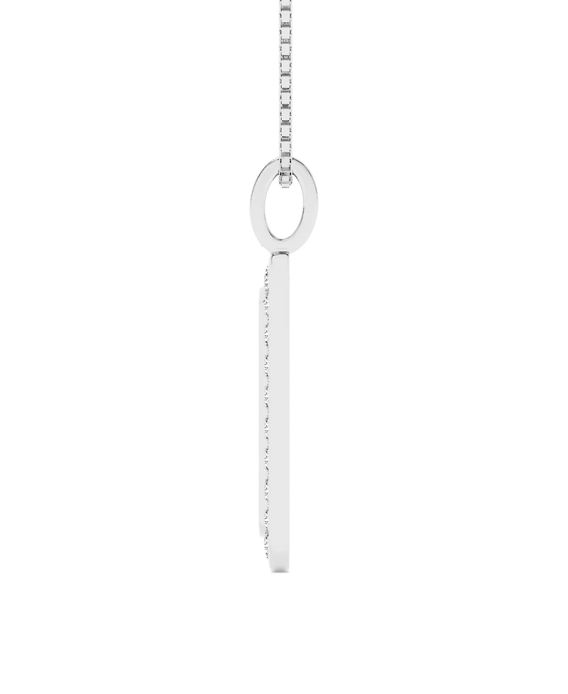 Macy's Diamond (2 ct. t.w.) Pendant Necklace in Sterling Silver