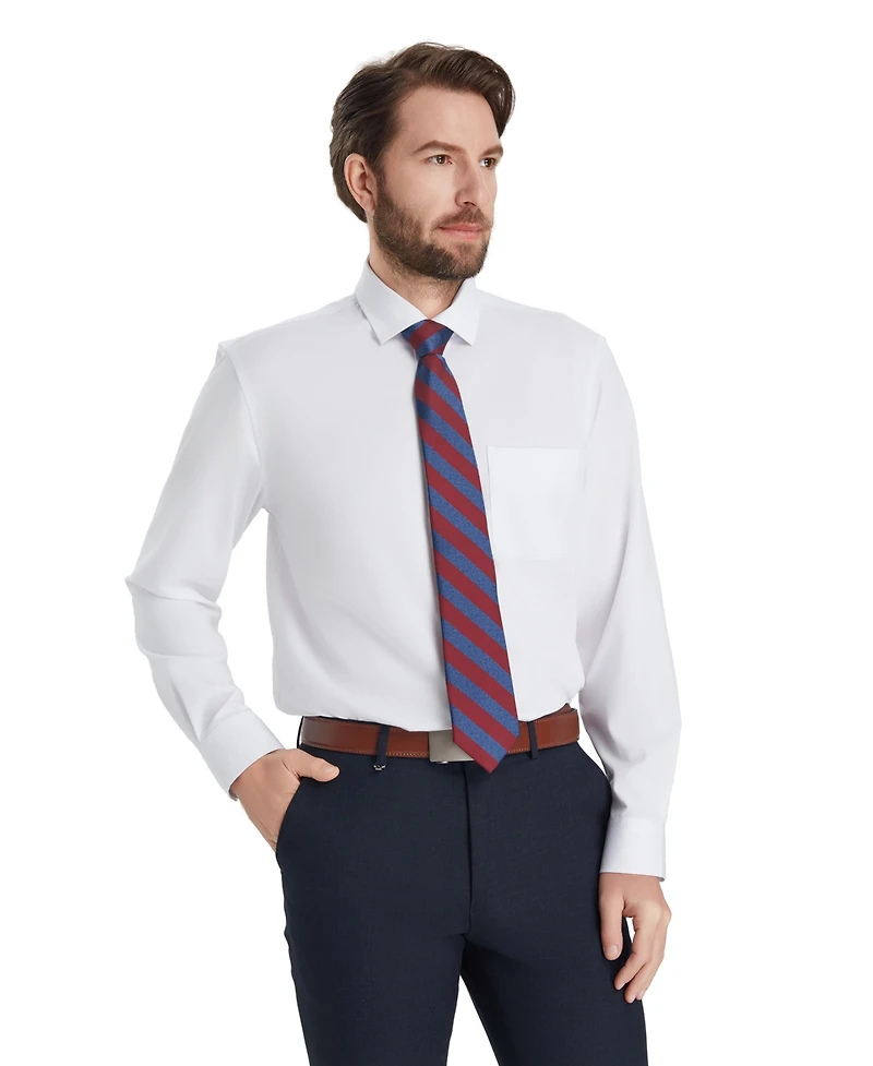 Club Room Men's Regular-Fit Solid Dress Shirt, Macy's Exclusive